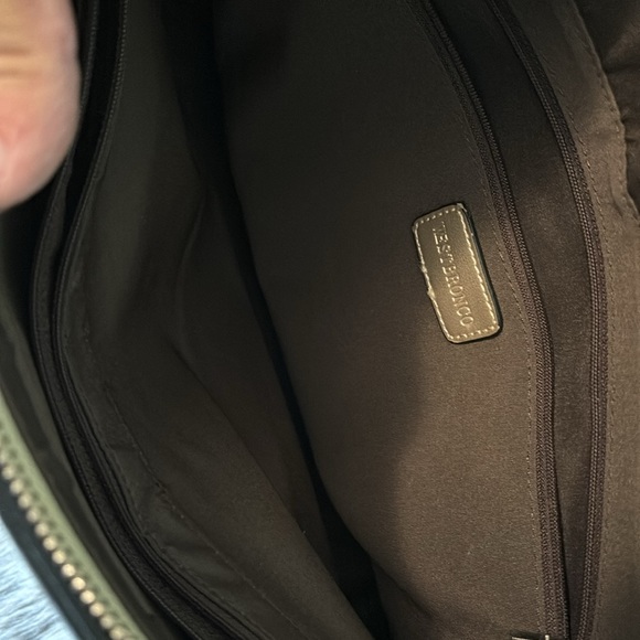 Gold faux leather bag with card holder - Picture 6 of 9